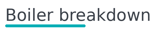 boiler breakdown underline